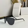 Lunettes de soleil pilote pour hommes de haute qualité au design personnalisé SPR69 jambes de miroir créatives en forme de vague surdimensionnées entrelacées de fibre de silicate de sodium et de métal