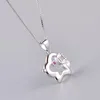 Ketten 925 Sterling Silber Cut Dog Halsketten Anhänger Modeschmuck Statement für Frauen Bijoux