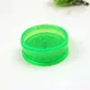 40mm Draagbare Plastic Mini Grinder 3 Stuks Tabak Sigaretten Slijpmolen Droge Kruidenbrekers Kleurrijk Voor Pijp Hand Muller Peper 3Onderdelen Accessoires