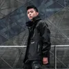 Men's Jackets Tactical Windbreaker Mens Black Cargo Techwear HipHop Streetwear Hooded Coats Clothing Harajuku High Street Unisex