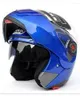 Casques de moto Jiekai Safe Double Visor ECE Dot Flip Up Casque Casque Moto Racing 4 Saison Moto Cycle