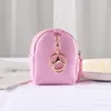 Keychains 50st/Lot Mini Cortical Tassel Band Wallet Söt nyckelring Pendant Koreansk version Purse Card Earphone Storage Bag Keyring Ornament