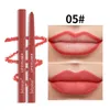 Lipstick Waterproof Nude Brown Lip Liner Lipstick Pencil Matte Red Pink Contour Tint Lipstick Lasting Non-stick Cup Lips Makeup Cosmetics 230925