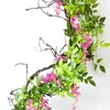 Fleurs séchées 180 cm faux lierre glycine plante artificielle guirlande de vigne pour décorations de jardin de chambre arc de mariage décor floral de douche de bébé 230923