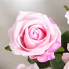 Gedroogde bloemen 5 stuks kunstmatige roos zijde lange tak boeket voor bruiloft thuis kamer tafel middelpunt decor nep plant krans accessoire 230923