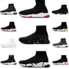 40Designers hastigheter 2,0 V2 High Casual Shoes Platform Sneaker Men Women Tripler S Paris Socks Boots Brand Black White Blue Light Ruby Graffiti Luxury Trainers Sneakers