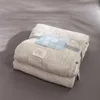 Cobertores de verão sofá cama colcha estilo japonês algodão gaze lance cobertores para casa cama capa decorativa respirável toalha cobertor yq230925