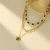 Pendant Necklaces Cute Little Bee Female Necklace Metal Multi-layered Halloween Frozen Aesthetic Collar Women Chokers