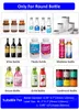 MT-30 Label Applicator Manual Round Bottle Labeling Machine Beer Can Jar Tube Wine Adhesive Sticker Labeler White Black