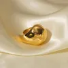 Hochzeit Ringe TAWAS Gold Farbe Big 18k vergoldet Edelstahl Nahen Osten Braut Paare Männer Geburtstag Party Schmuck