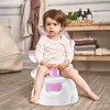 Toiletbrilhoezen Baby Zindelijkheidstraining Comfortabele rugleuning Cartoonpotten Draagbare pot voor kinderen Anti-splash