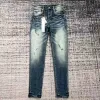 Designer Jeans Hommes Denim Pantalons Pantalons de mode Qualité haut de gamme Design droit Rétro Streetwear Pantalon de survêtement décontracté Violet Joggers Pantalon lavé vieux MV3U