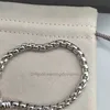 925 Sterling Silver Jewelry Rope Box Chain Designer سلاسل فاخرة قلادة من الفولاذ المقاوم للصدأ رابط قلادة قلادة DIY المجوهرات 5 مم