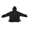 Męskie bluzy z kapturem Maden American Casual Half-Zip Spring Motorcycle Black Jacket Brand Outdoor Oddychana odzież wierzchnia męska wiatraka