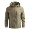 Herrenjacken Herbst Herren Windjacke Militärbereich Oberbekleidung Herren Taktischer wasserdichter Pilotenmantel Hoodie Jagd Winterjacke