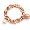 Top kwaliteit hangslot stijl armband voor vrouwen charm ketting bruiloft sieraden gift hebben velet tas PS7022-1275U