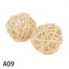 Feestdecoratie 20 stuks 5 cm rotan ballen rieten decoratief voor bruiloft tafel middelpunt takje bollen kerst home decor doe-het-zelf ambachten kinderen speelgoed