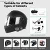 Walkie Talkie 1 Pair FM Radio Motorcycle Intercom Helmet Headset Hy-01S Interphone Speaker 2 Riders 1000M Bt 5.0 Moto Communicator Motorbike HKD230925