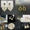Luxury Fashion Stud örhängen Letter Designer örhängen hänge för kvinnliga gåvor s925 silvernål bröllopspresent högkvalitativ smycken tillbehör
