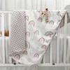 Sacs de couchage Swaddling Born Baby Couches Thermique Couverture polaire douce Ensemble de literie de bande dessinée Unisexe Quilt Bath Born Produits 230923