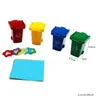 Andra fågelförsörjningar Interaktiv papegoja Training Color Sorting Bin Puzzle Toys Education Teaching Tool Box Cage Tugga Bite för Cockatiel 230923