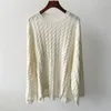 Maglioni da donna Top pullover in maglione lavorato a maglia di cashmere a maniche lunghe da donna