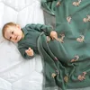 Cobertores Swaddling s de malha nascidos meninos meninas algodão swaddle envoltório colchas infantil criança verde jogar tapetes 100 * 80cm crianças cobrem 230923