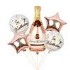 Inne imprezy imprezowe 20pcs Sweet 20 21 22 23 24 25 26 27 28 29 lata urodzin Balon Banner Girl Rose Gold Bottle Bottle Bottle Dekoracje 230923