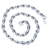 143g 100% réel pur 925 bijoux en argent Sterling collier 11MM épaisseur chaîne hommes cadeau Thai argent LongChoker mode Necklace209F