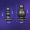 Anal Toys Inflatable Silicone Butt Plug 10 Modes Anus Beads Massage Vibrator For Women Men Masturbation Sex Adult Games 230923