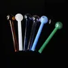 JT Glass Bongs Mini Rökning Pipes Colorful Hand Dab Tools Spoon Oil Burner Pipes Herb Hookahs Heady 2,5mmod Tube Oil Rigs Rökningstillbehör SW37