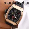 Milles Watch Automatic SuperClone KV Factory 011 Gold Sports TimeKoolstofvezel saffierschip door FedexKZC7YKO4YKO4