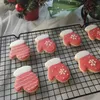 Bakvormen 3pcsset 3D Kersthandschoenen Cookie Cutter RVS Fondant Biscuit Embossing Mold Taartaccessoires Keukengereedschap 230923