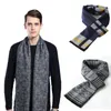 Halsdukar Autumn Winter Classic Plaid Cashmere Wool Scarf för män varm Panama högkvalitativ mjuk tofs långa manliga tillbehör