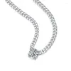 Chaînes 925 Sterling Silver Réglable Tennis Chaîne Cubaine Moissanite Hommes Bijoux Hip Unisexe Cool Accessoires Anniversaire Cadeau Petit Ami