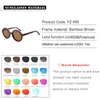 Sunglasses Green Wooden Polarized Bamboo UV400TAC Lenses Anti-ultraviolet And Anti-Glare