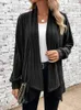 Jaquetas femininas casaco roupas femininas outono inverno moda cardigan manga longa topos sólido solto casacos na moda outfits casual outerwear