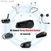 Walkie Talkie Maxto M2 Helmet Bluetooth Intercom Motorcykelhjälm Interphone Headset Trådlöst Bluetooth Moto -headset för 6 ryttare HKD230925