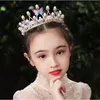 Hair Clips Baroque Pearl Crystal Princess Crown Fashion Rhinestone Butterfly Tiara For Girls Birthday Wedding Model Diadems Jewelry