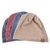 Automne et hiver hommes pull chapeau créateur de mode respirant Baotou chapeau femmes loisirs en vrac tête lisse tricoté casquette empilée