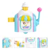 Bath Toys Ice Cream Bath Toy Tub Bubble Machine barn Wand Blower Maker Abs Child Plaything Baby 230923
