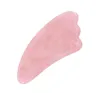 Tamax JD015 Rose Quartz Pink Jade Guasha Board Natural Stone Scraper Chińskie gua sha pad zz