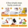 Arts and Crafts Kids Drwing Craft Toy DIY Gypsum Color Painting Creative Handwork Arts Graffiti Coloring Refrigerator Painted Crafts Toys Gifts 230925
