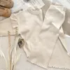 Set di abbigliamento Cervo Jonmi Per i più piccoli Bambini Autunno Abiti lavorati a maglia Pullover Maglioni Pantaloni 2 pezzi Stile coreano Tinta unita Neonate Casual