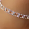 Anklets Real 925 Sterling Silver Prong Setting Tennis Chain Anklet Zirconia Wedding Jewelry Beach for Bridal244m