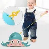 Badspeelgoed Octopusspeelgoed Babybadjespeelgoed Peuter Treklijn Clockwork Octopus Cartoon Kruipen Wandelen Kwallen Land- en waterpret Zwembadspeelgoed 230923