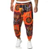 Pantalons pour hommes Hommes Coton Lin Imprimé Floral Harem Lâche Hippy Yoga Festival Baggy Pantalon Mode Casual Hommes Traditionnel Japonais