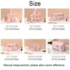 Sac de rangement de voyage transparent pour femmes, 6 pièces/ensemble, sacs de rangement de maquillage en PU, sacs imperméables pour cosmétiques de toilette translucides W0093