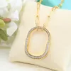 Chains Summer Trend Jewelry Men & Women Small Round Pendant Beautiful Shiny Full Zircon Necklace Birthday Gift