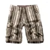 Мужские шорты, летние хлопковые клетчатые повседневные мужские шорты-карго, пляжные мужские, большие размеры 29-38